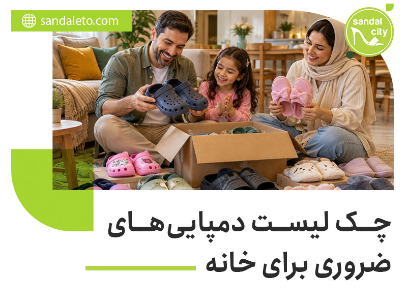 چک لیست دمپایی‌های ضروری برای خانه